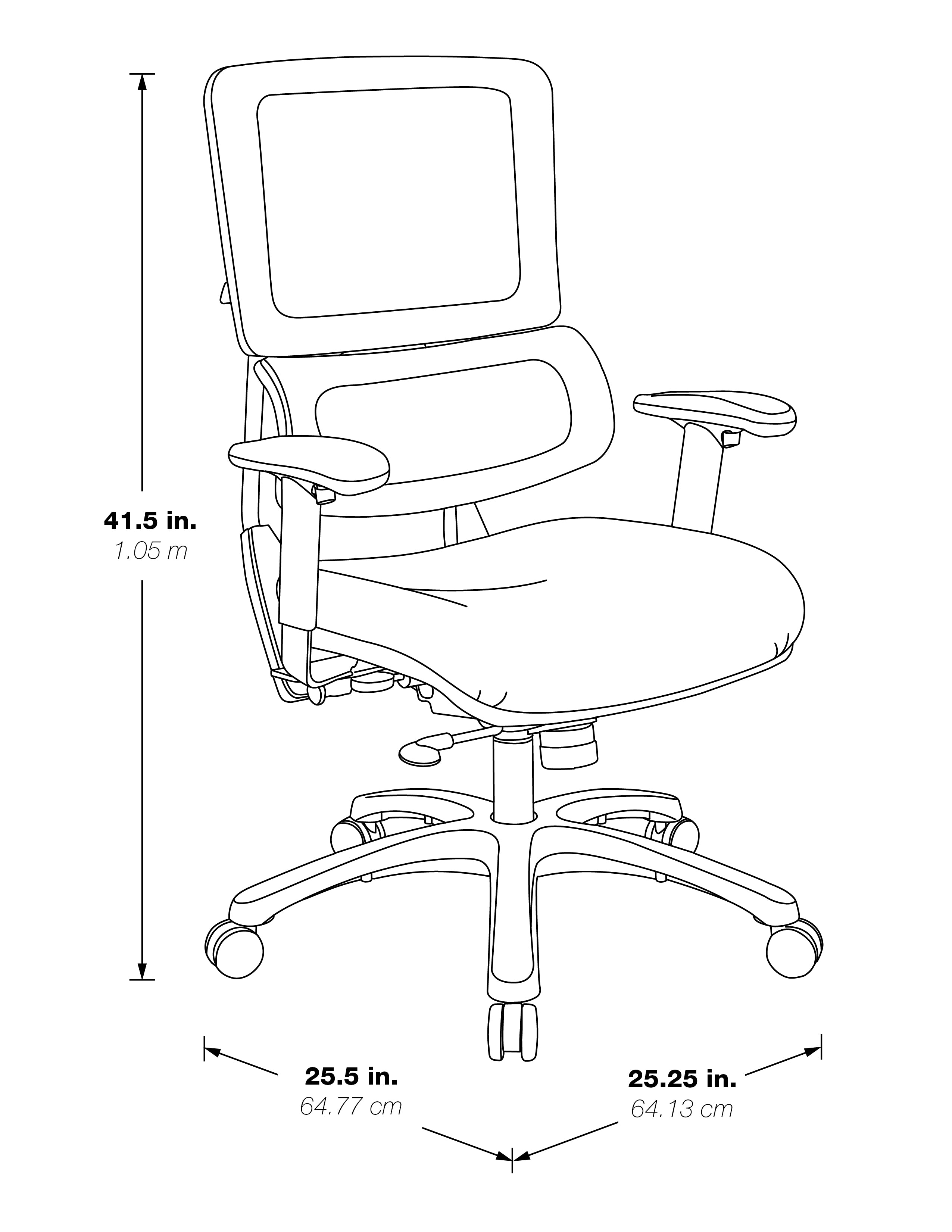 White Vertical Mesh Chair